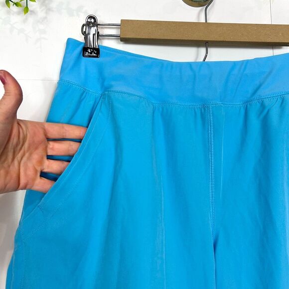 Lands End Women's 9" Board Shorts with Panty Blue Lined size 8 Bermuda Swim Long - Picture 15 of 16